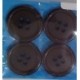 Suit button 4pc - 11 drk brown
