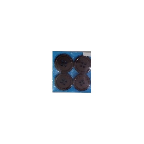 Suit button 4pc - 11 drk brown