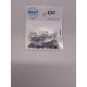 PVC silver sew-on rhinestones