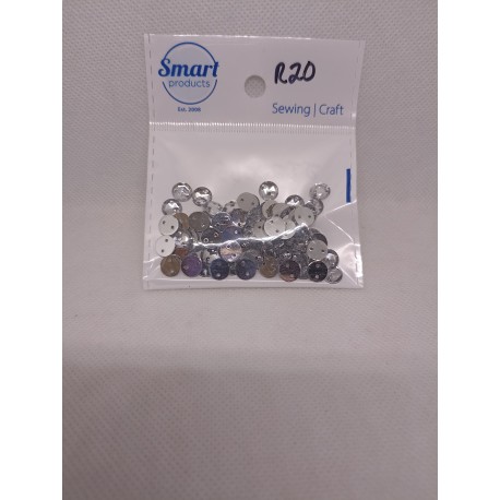 PVC silver sew-on rhinestones