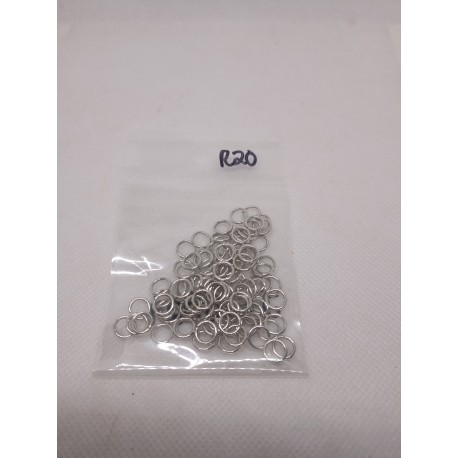 JT24029 - 6mm silver jumprings