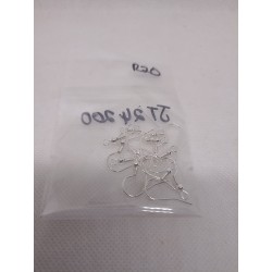 Silver sheppard earing hook 12pcs