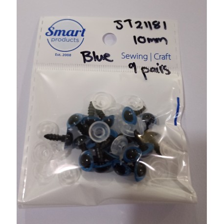 Safety eyes blue - 10mm