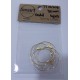circular earing finding - golden 30mm 4pcs