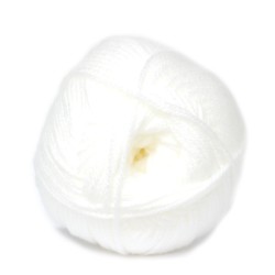 Charity 4ply - 001 white