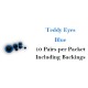 Blue safety eyes 10 pair - 24mm