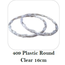 tin401-409- 16cm clear plastic bag handles