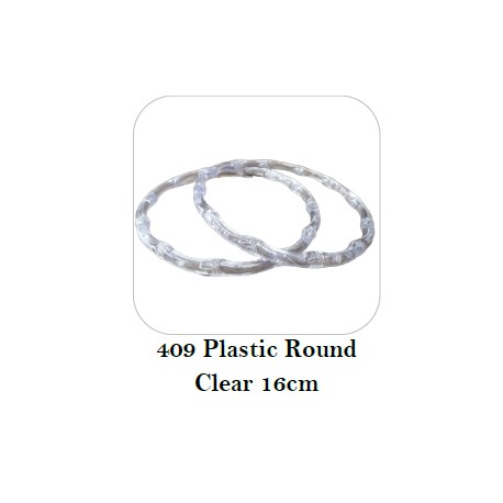 tin401-409- 16cm clear plastic bag handles