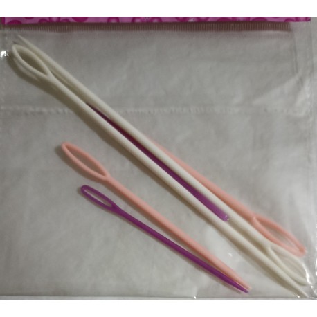 Wool needles plastic 6pcs 7/9/15mm