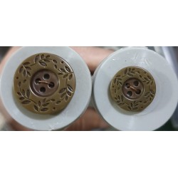 L wheat pattern - brown