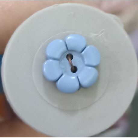 S 6 pettal flower - blue