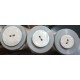 M shell look button - white