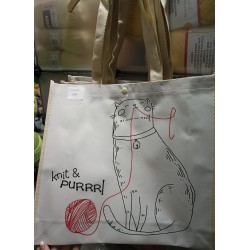 Knit puuuurl Tote bag