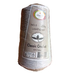 Classic crochet no5 100% cotton - grey
