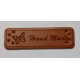 Tin213D - PU leather tag - butterfly