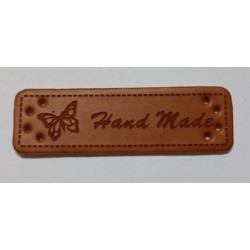 Tin213D - PU leather tag - butterfly