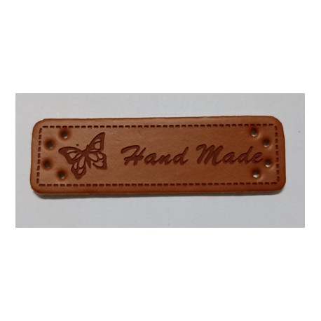 Tin213D - PU leather tag - butterfly