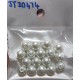 Beading glass pearls 10mm - white